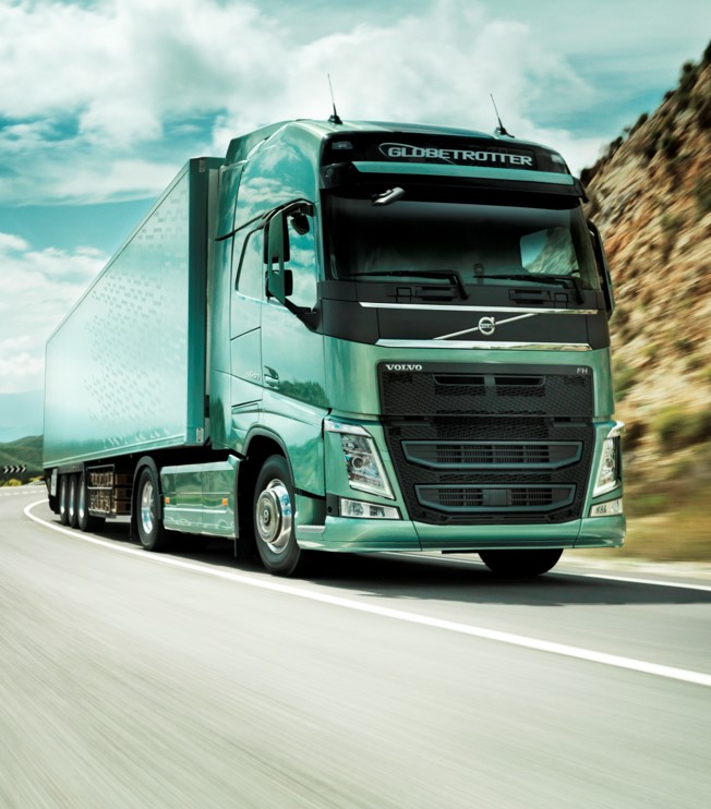 A Volvo Trucks driving on the road
