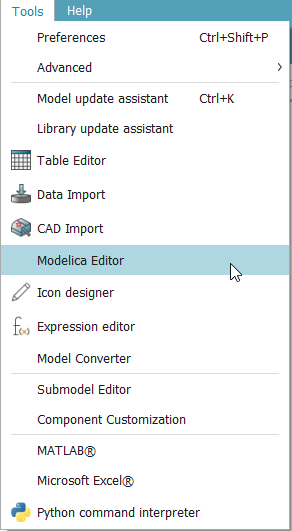 Modelica Editor.png