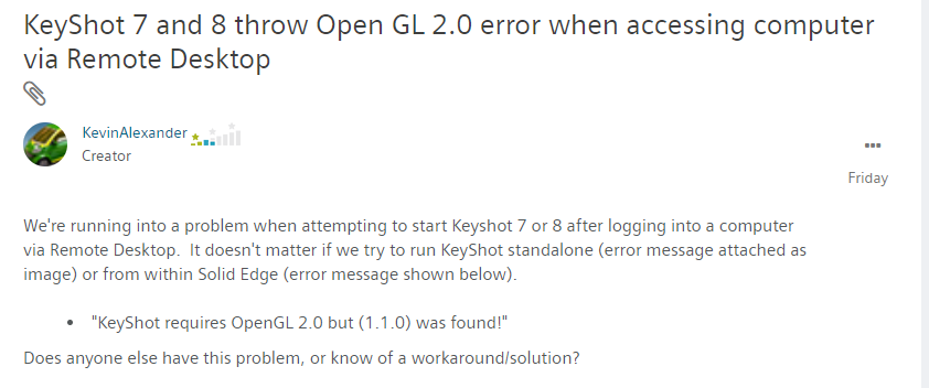 2019-05-01 10_56_23-Re_ KeyShot 7 and 8 throw Open GL 2.0 error when a... - Siemens PLM Community - .png