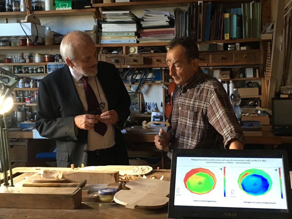 Digital twin concept of musical instruments: combining test and simulation data