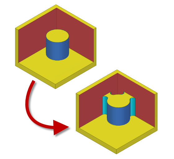 capping faces on multiple face blends