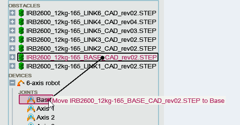 Kwik kinematics move geometry to axes