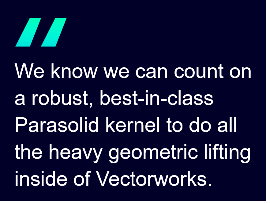 Vectorworks quote on Parasolid