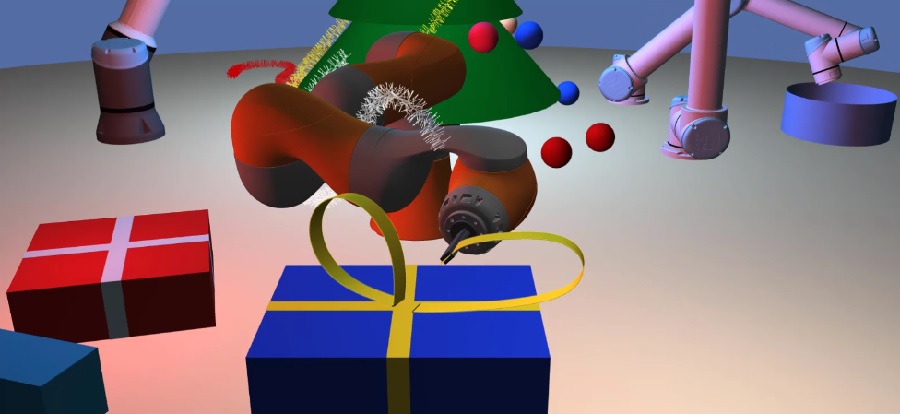 robotic simulation in the holiday season