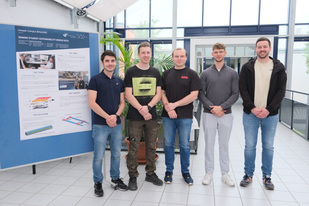 UCB Makers Team Showcasing their solution at Umwelt-Campus Birkenfeld