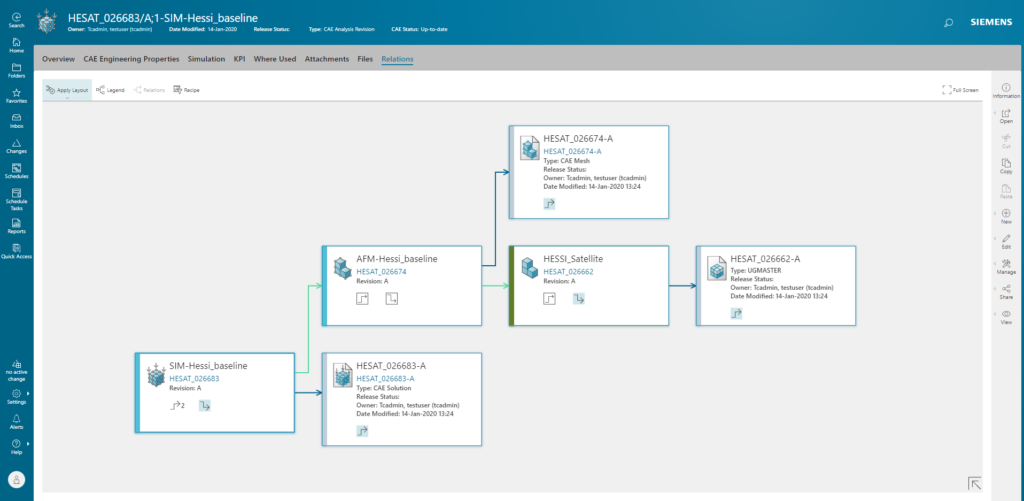 Navigation of simulation data is made easier using relation browse