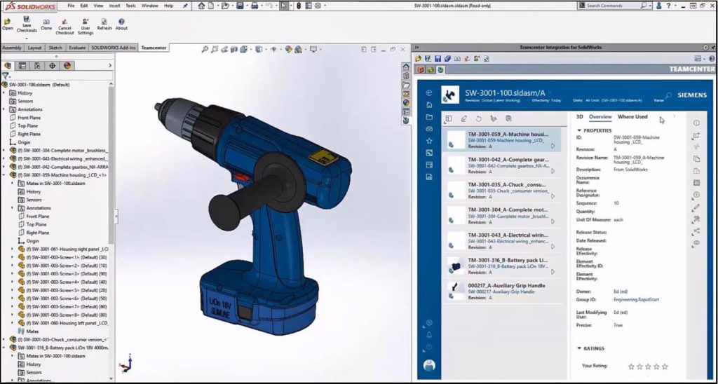 SolidWorks EPDM with Teamcenter