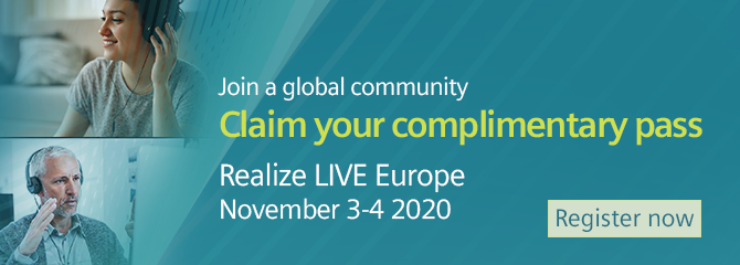 Register for Realize LIVE Europe 2020 Event. 