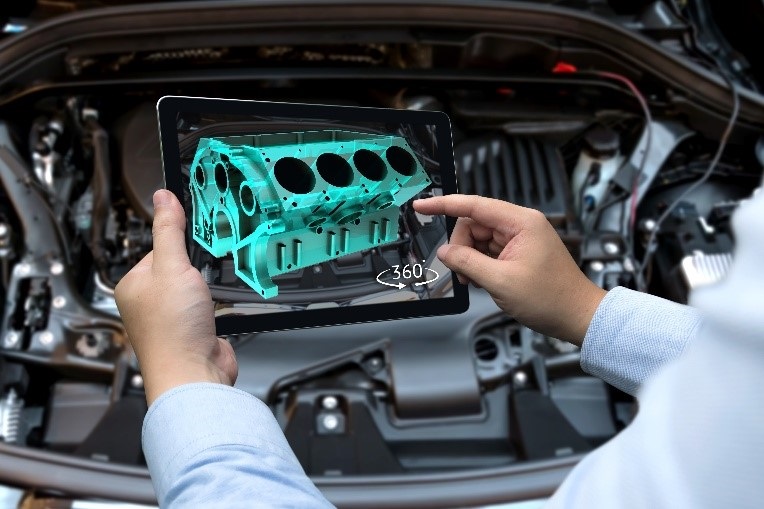 Augmented reality in automotive helps document management