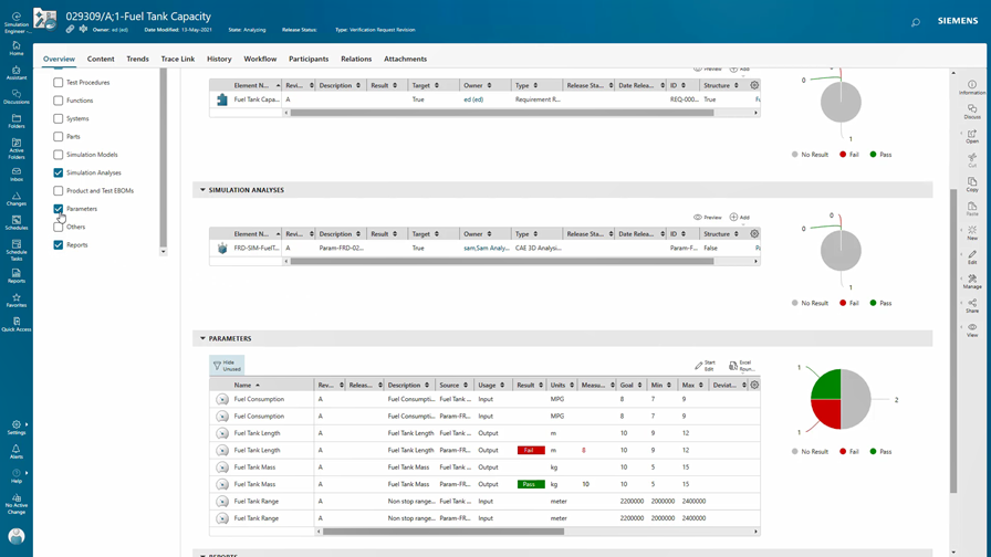 Using Teamcenter Verification Management for traceability and workflow management