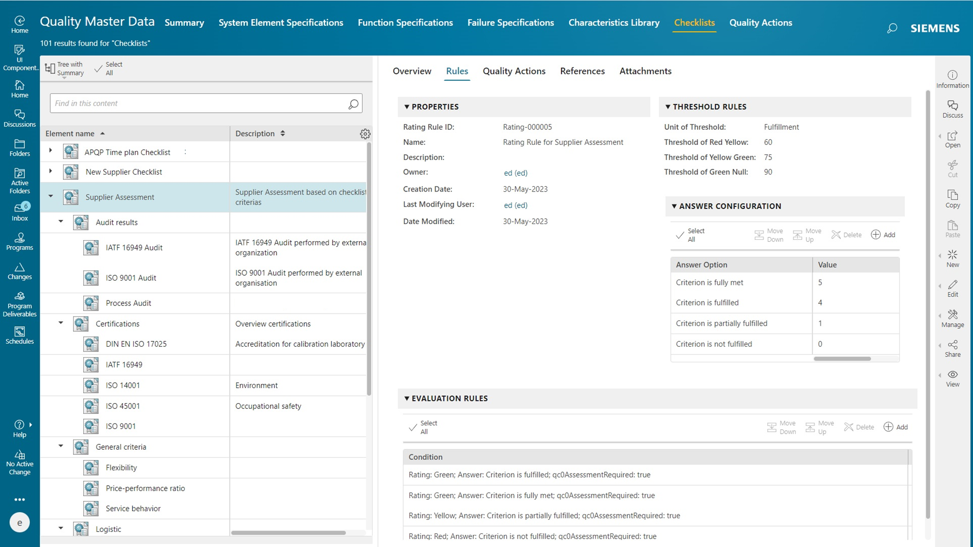 What's new in Teamcenter Quality 6.3