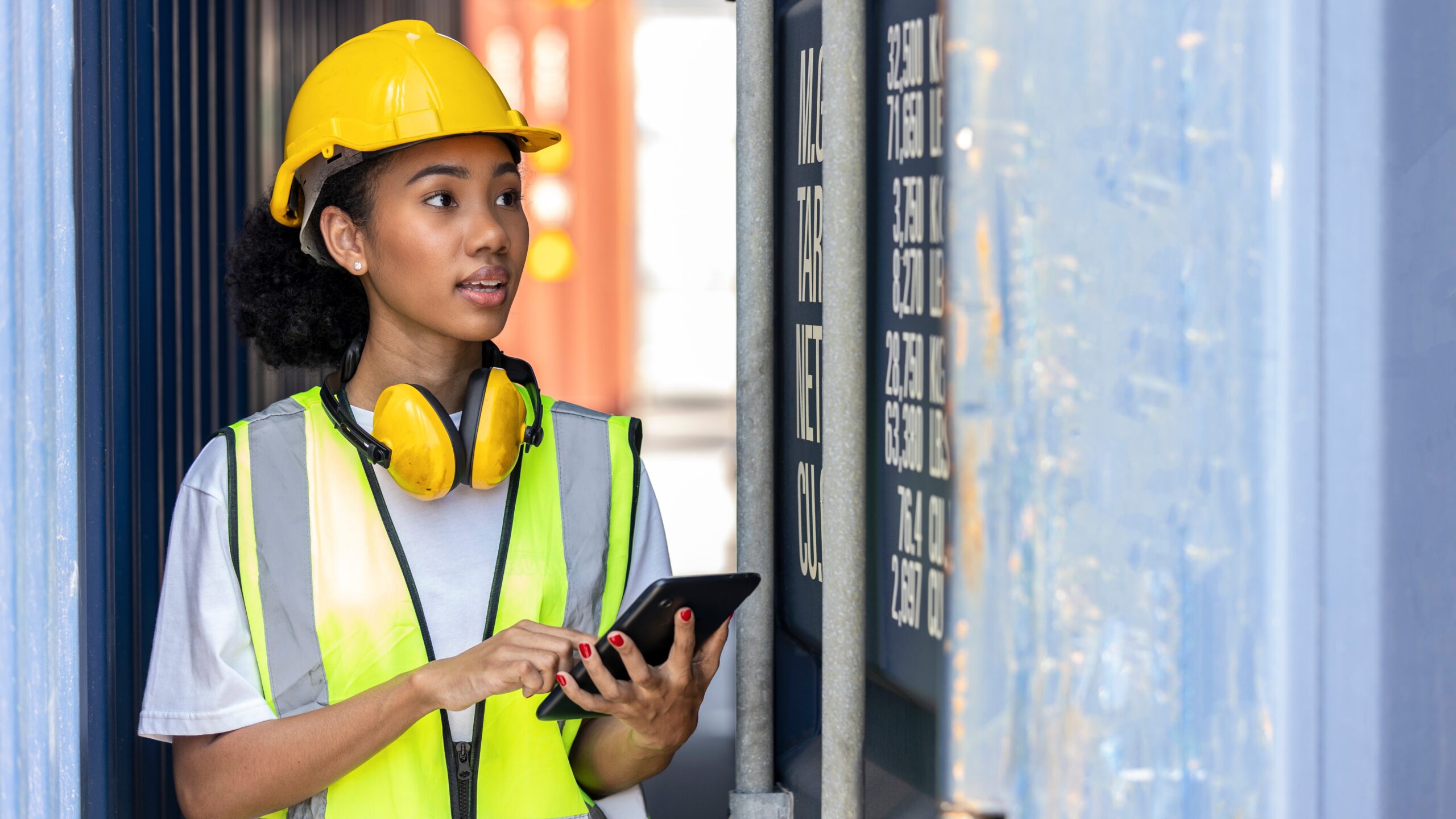 Stock image for mobile problem report worker