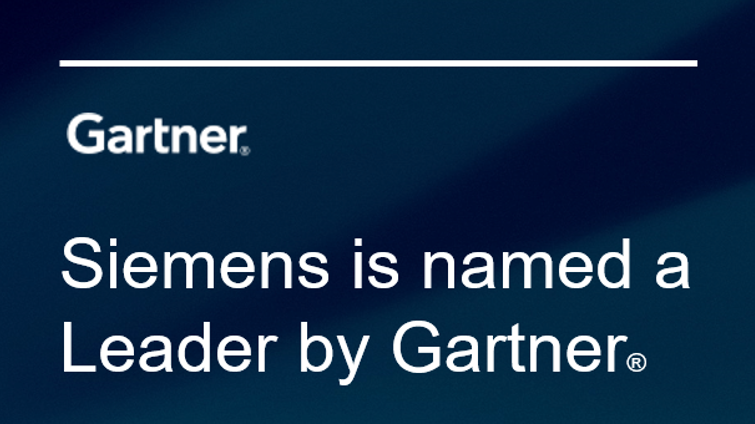 Siemens is named a Leader by Gartner