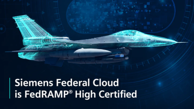 Digital image of aircraft with Siemens Federal Cloud is FedRAMP High Certified