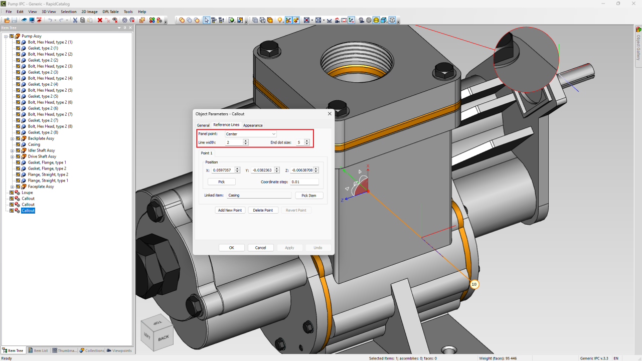 Screen shot to showing editing a line width in Teamcenter Rapid Author. Supports improved authoring productivity for technical publications and product catalogs.