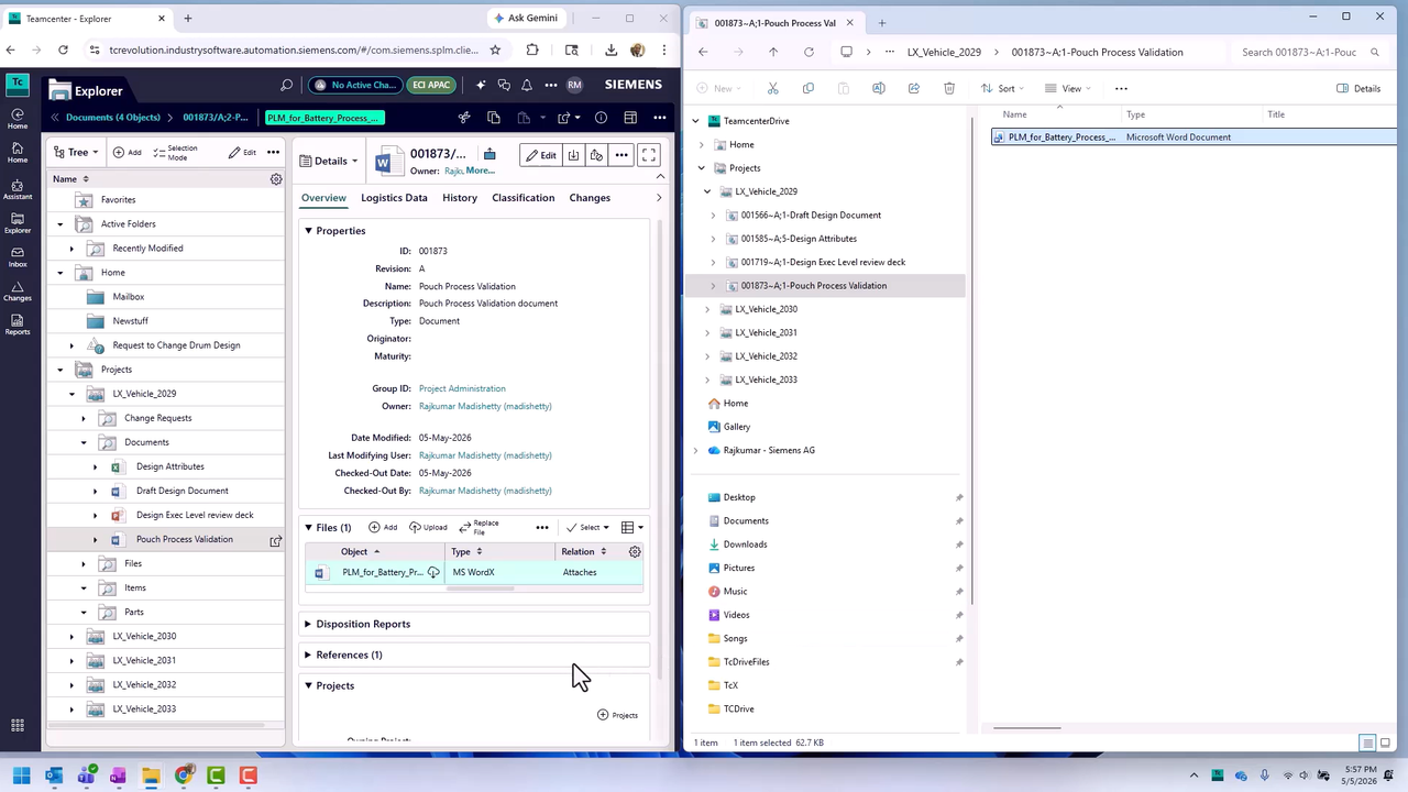 Managing PLM files from Windows explorer with Teamcenter Drive