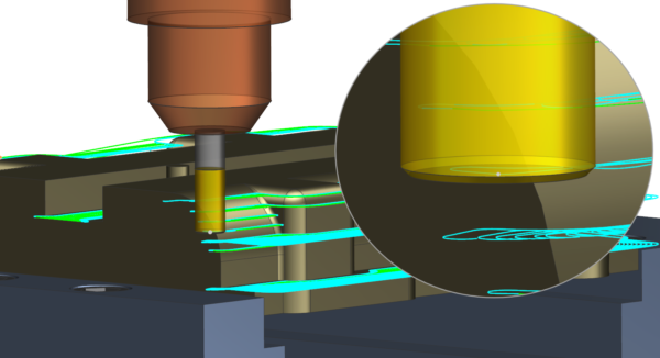 NX CAM - Adaptive Milling - chamfered tools