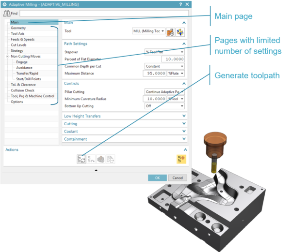 NX CAM - Explorer-style dialogs