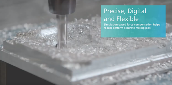 Precise, Digital and Flexible – Simulation-based force compensation helps robots perform accurate milling jobs
