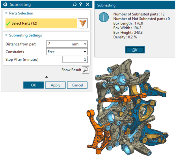 NX Additive Manufacturing의 새로운 Subnesting 명령