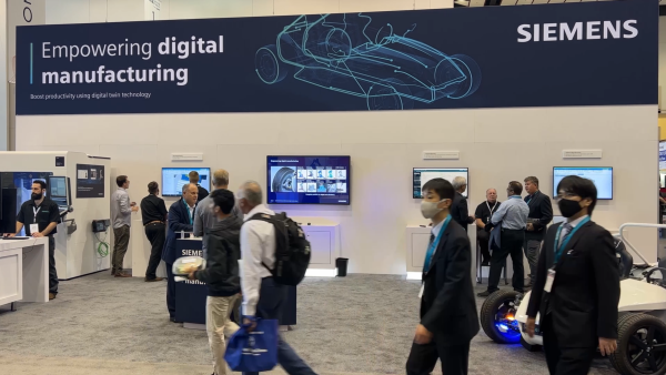 The Siemens NX CAM booth