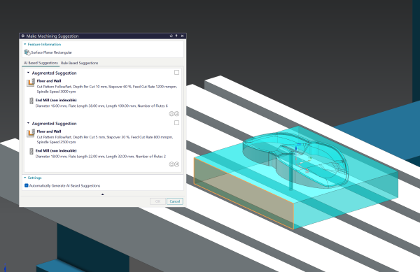AI Make Machining Suggestion