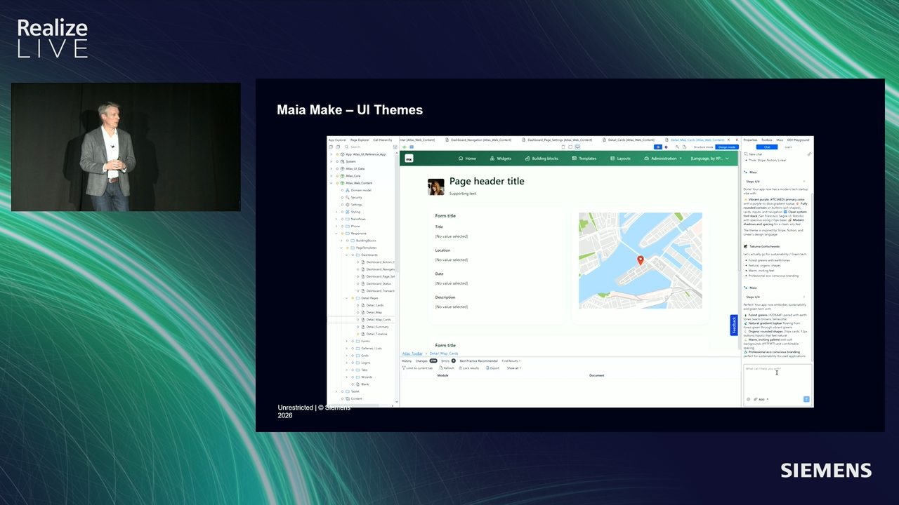 Easy change of UI themes with Maia Make