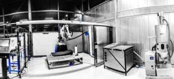 Large format industrial additive manufacturing machine