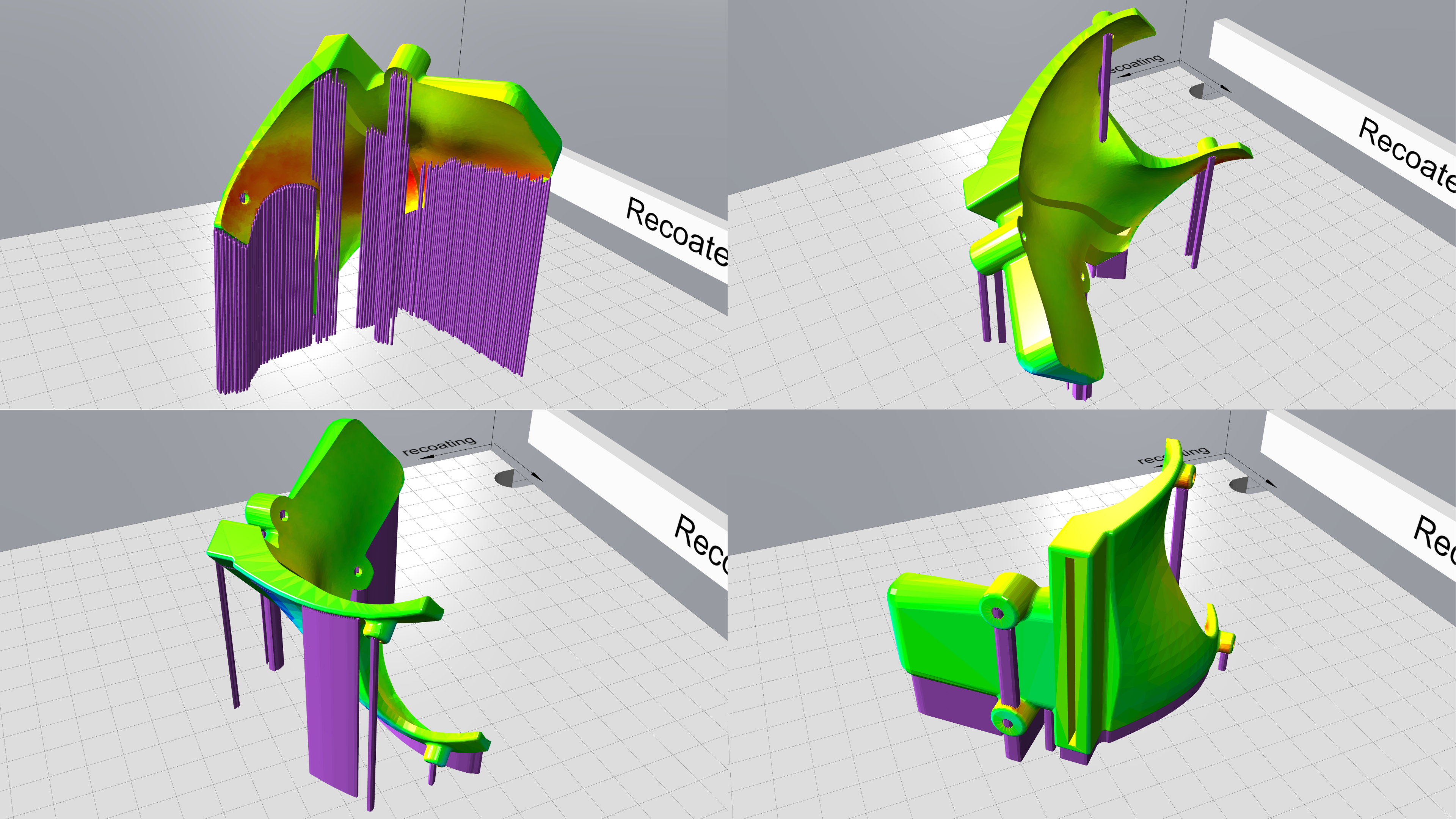 Print optimized for structural performance with print orientation