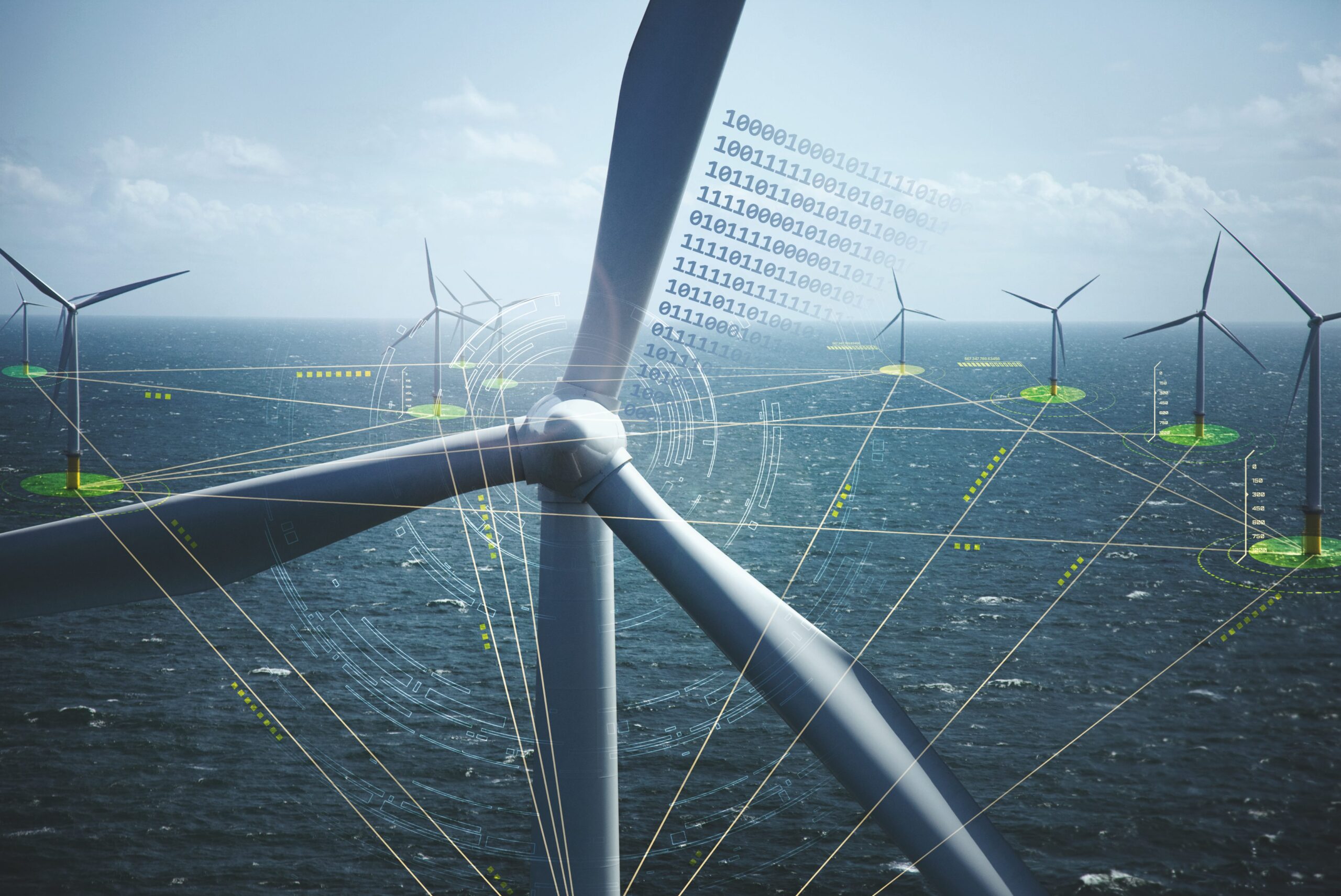 digitally connected windfarm for optimized power generation