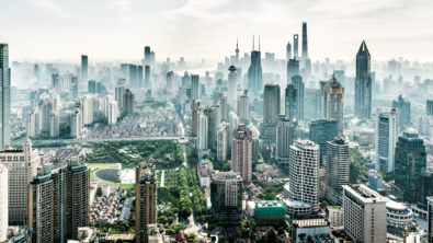 Skyline of Shanghai, to demonstrate the diversity of buildings even in a single environment