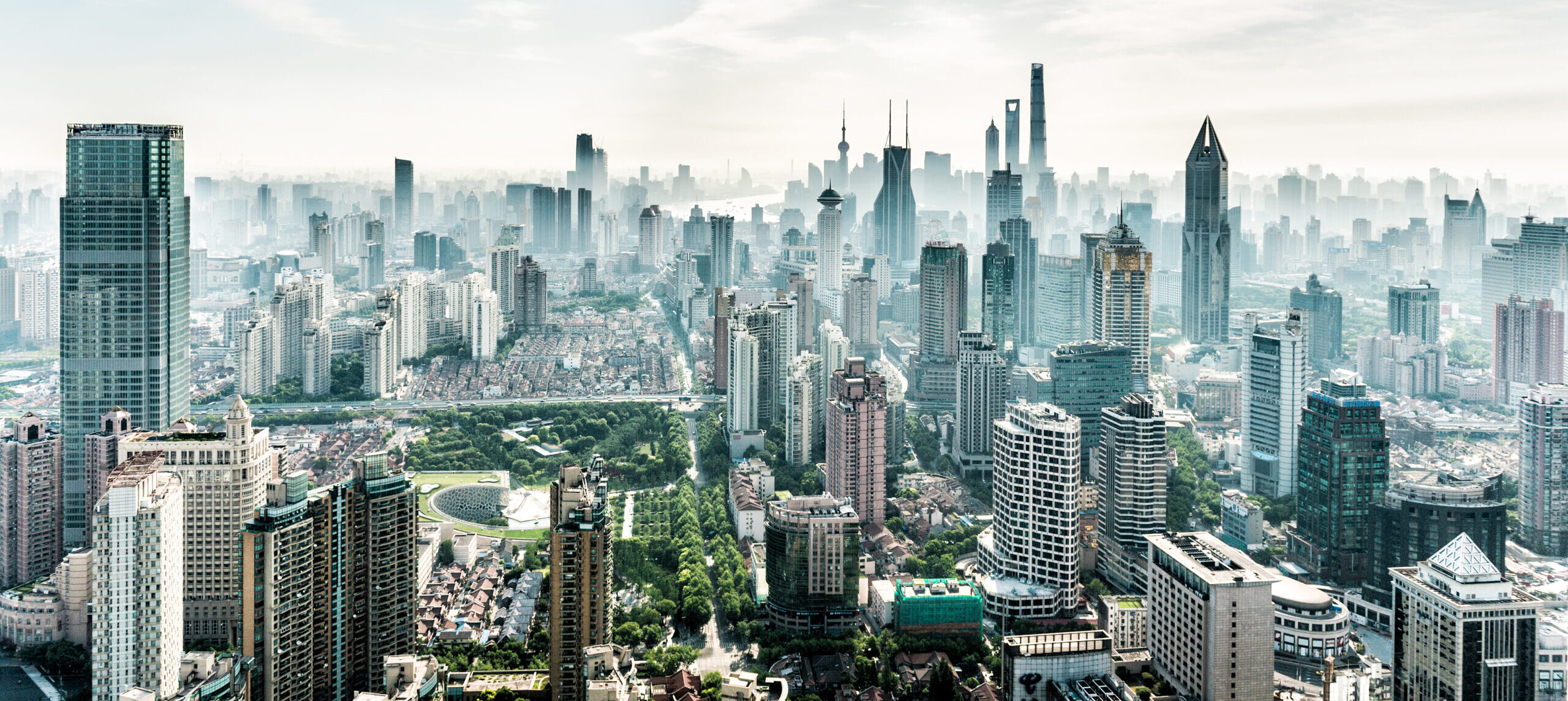 Skyline of Shanghai, to demonstrate the diversity of buildings even in a single environment