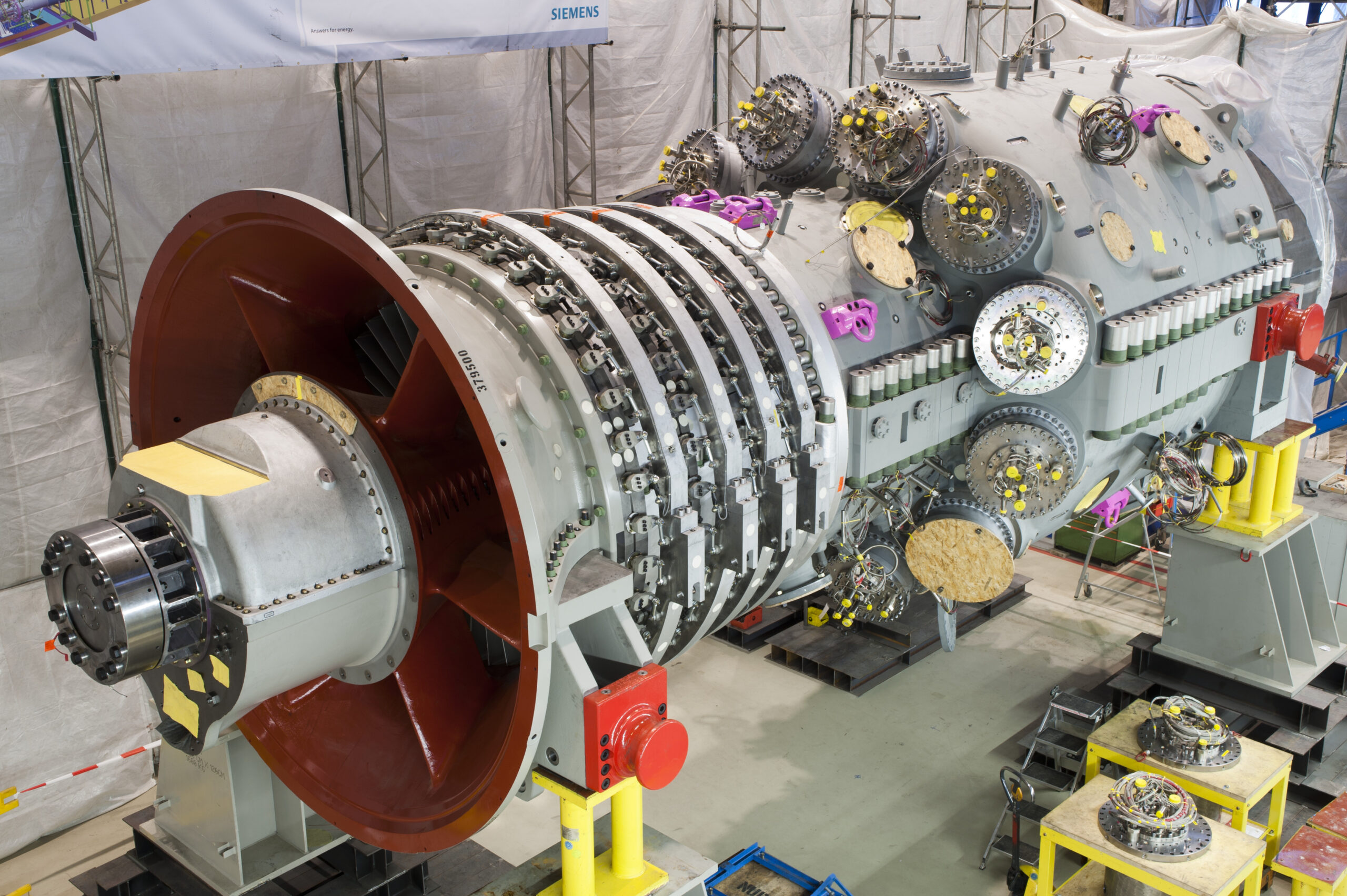 Unfinished Siemens Energy Gas Turbine