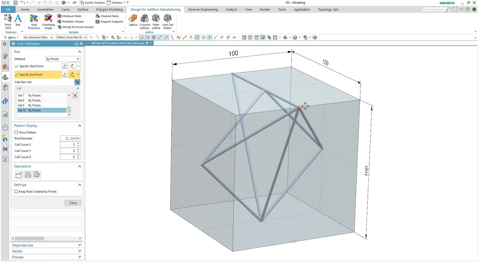 Sneak Preview: Create Your Own Lattice Structures - NX Design