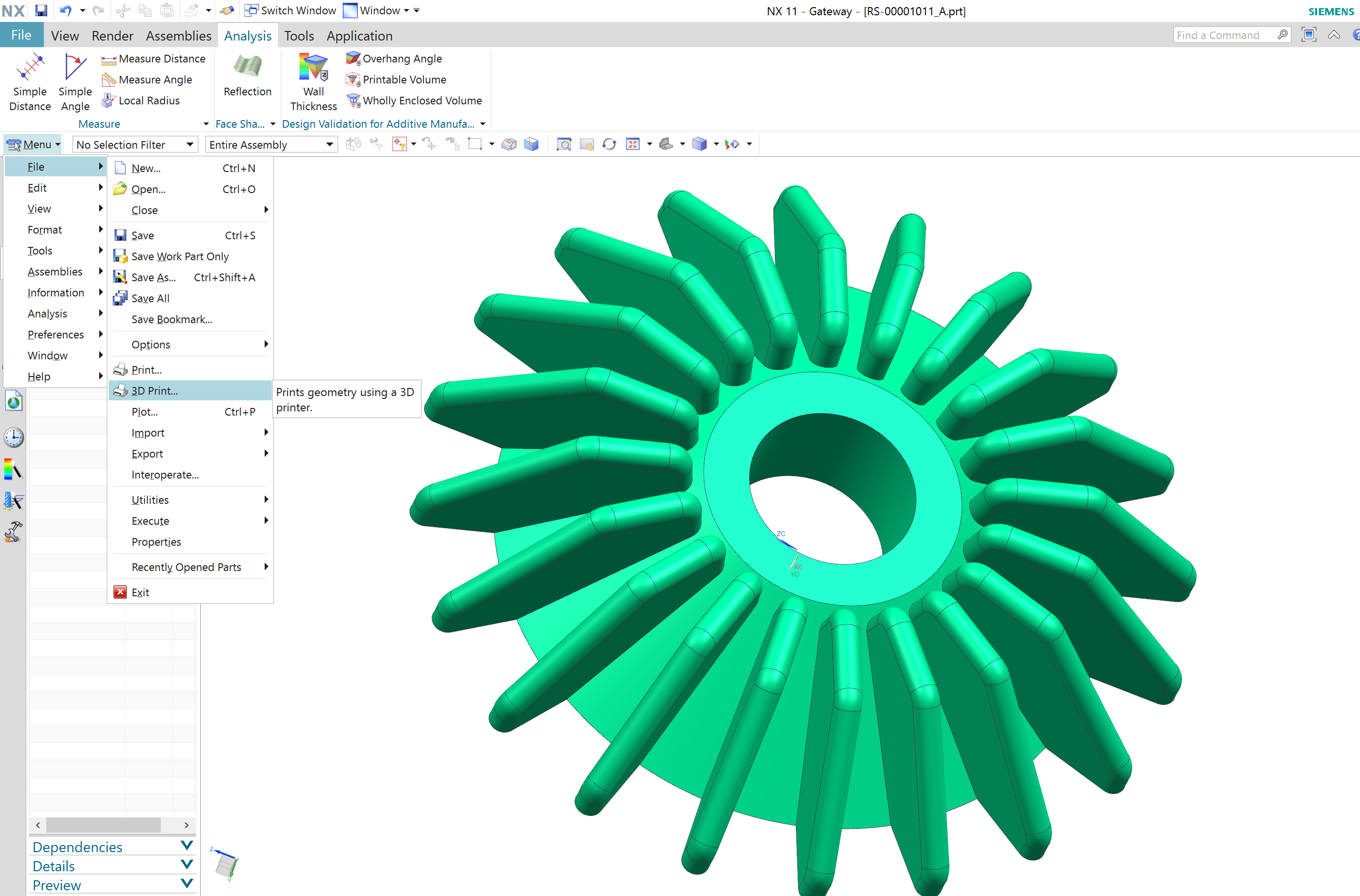 printing in NX NX Design