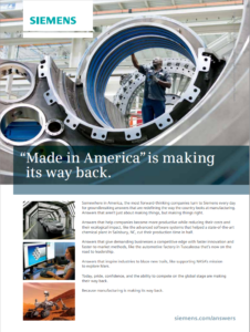 “Made in America”is making its way back