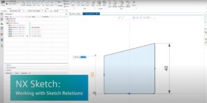 NX Sketch: Working with Sketch Relations