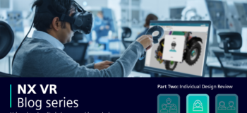 Man at desk wearing VR headset