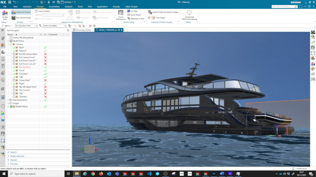 marine model in nx