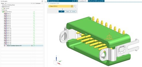 The image shows a model that has been optimized to convert its cutouts to holes.