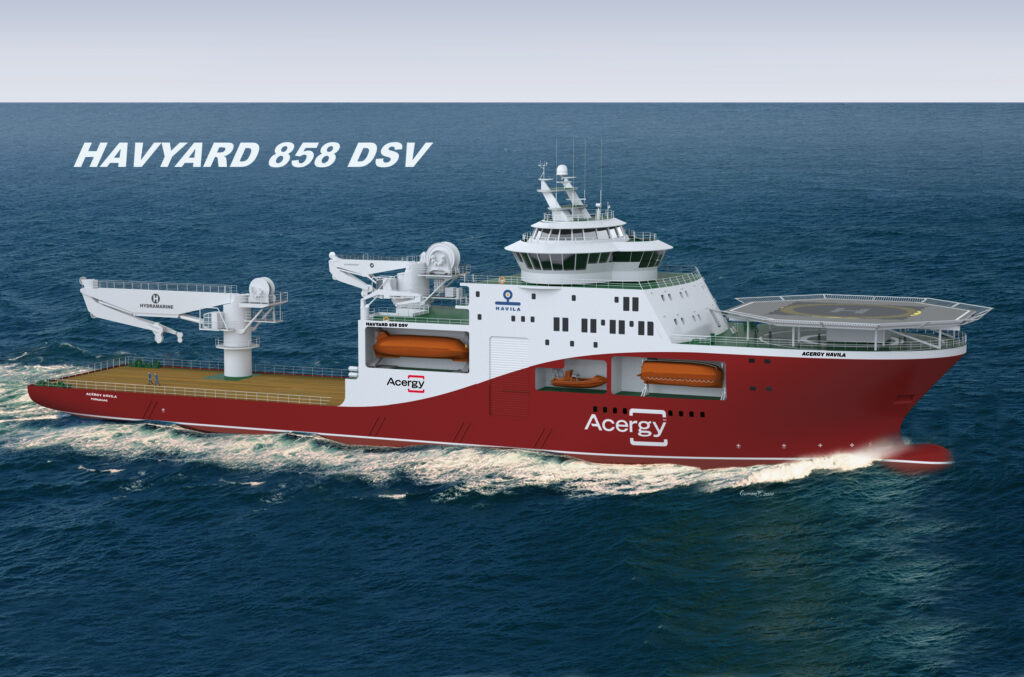 A new Havyard 858 DSV marine ship