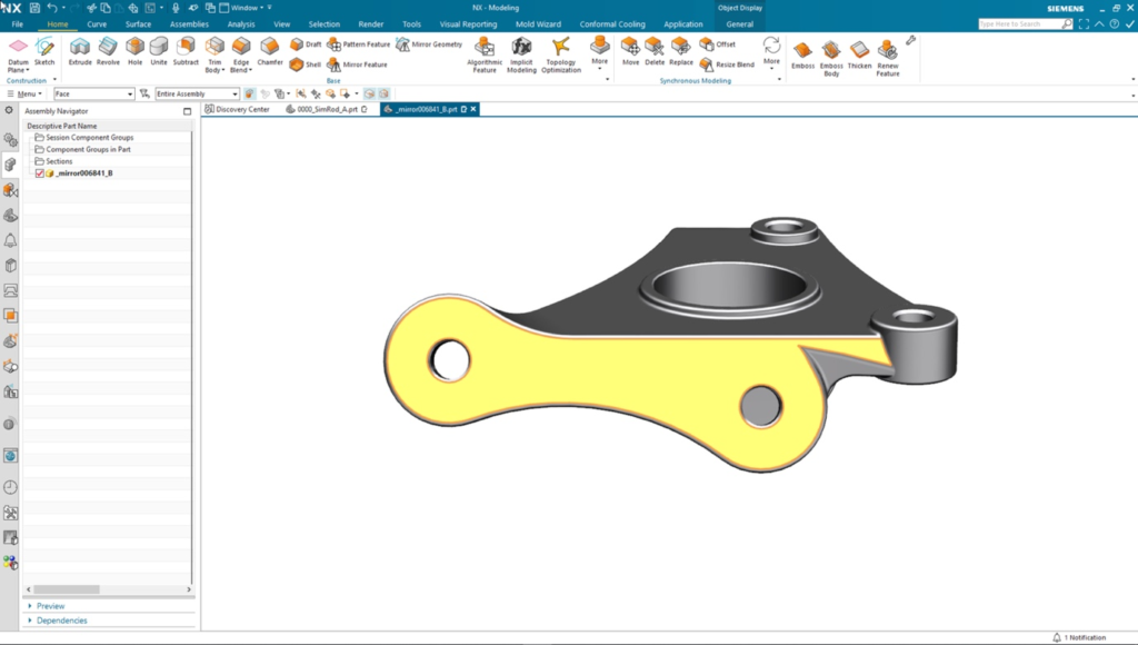 This image shows how to use F8 command to orient a view within NX