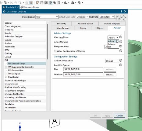 turning on logic advisor