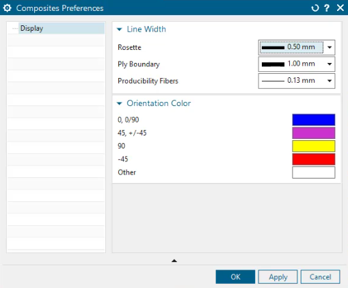 This image shows the composites preference window. 