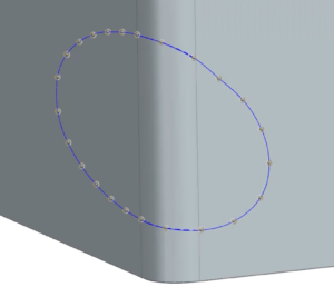 Editing a curve drawn with Draw Shape in Siemens NX