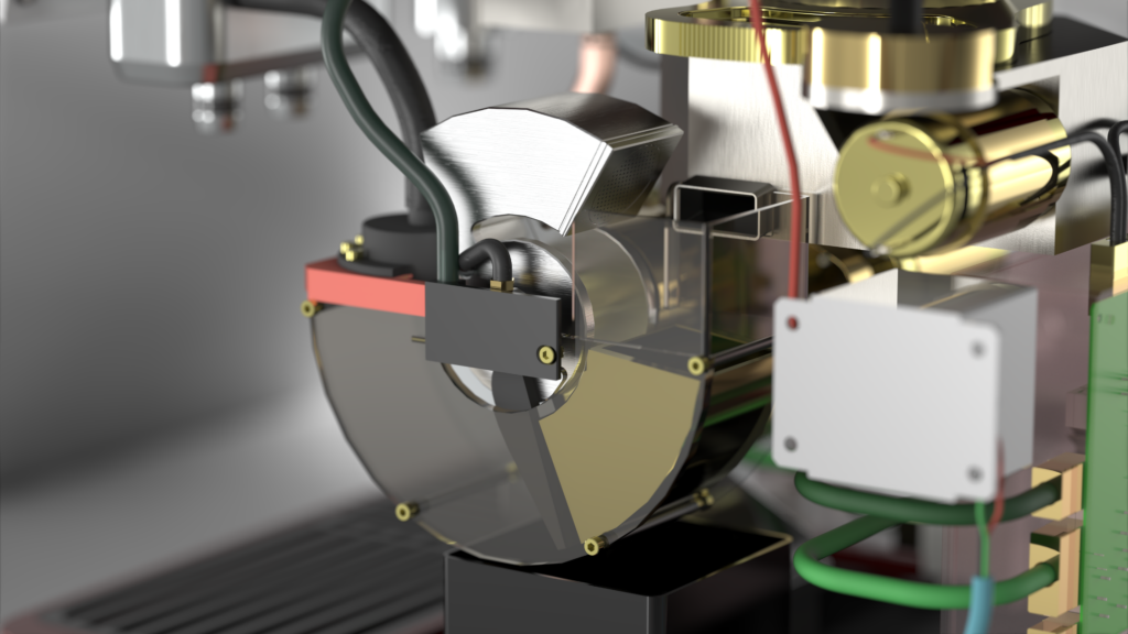 tamper system in coffee machine