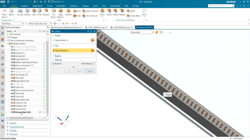 The Group Body can be used as an input for feature commands down stream in your design.