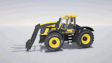 An animated gif showing a Mechatronics Concept Designer simulation within NX Immersive Explorer