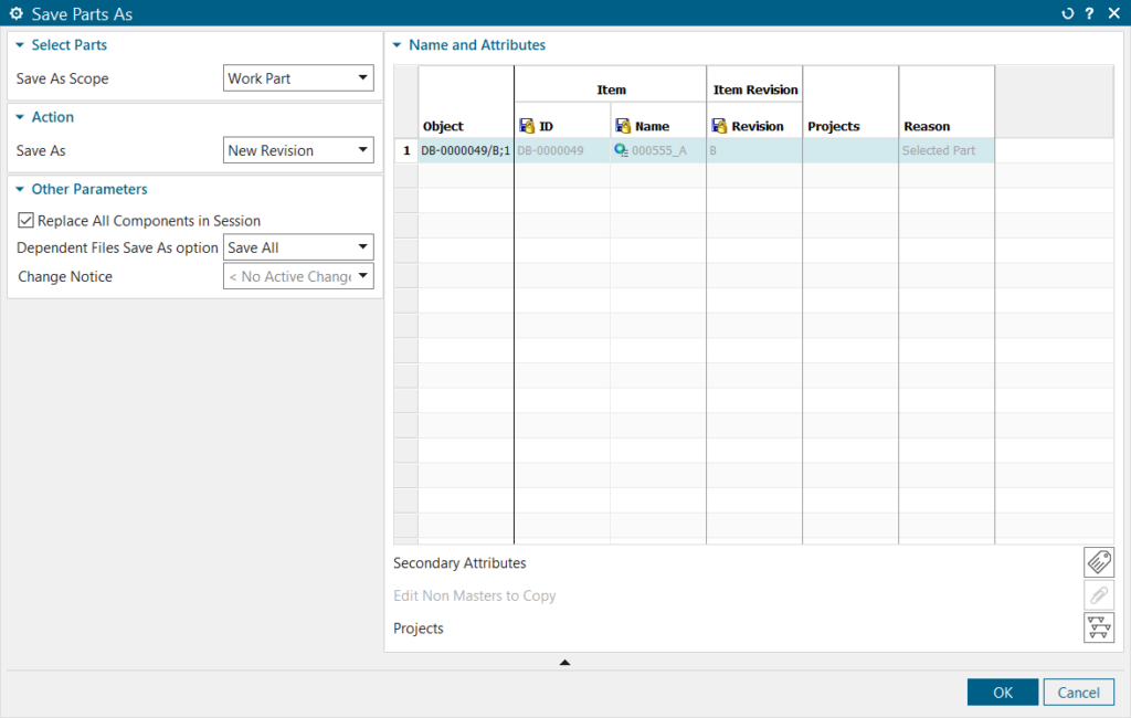 The save as window is one of the first places to start when revising a design.