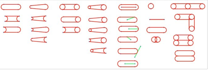 A screenshot of NX Software showing the supported slot shapes for automatic slot recognition